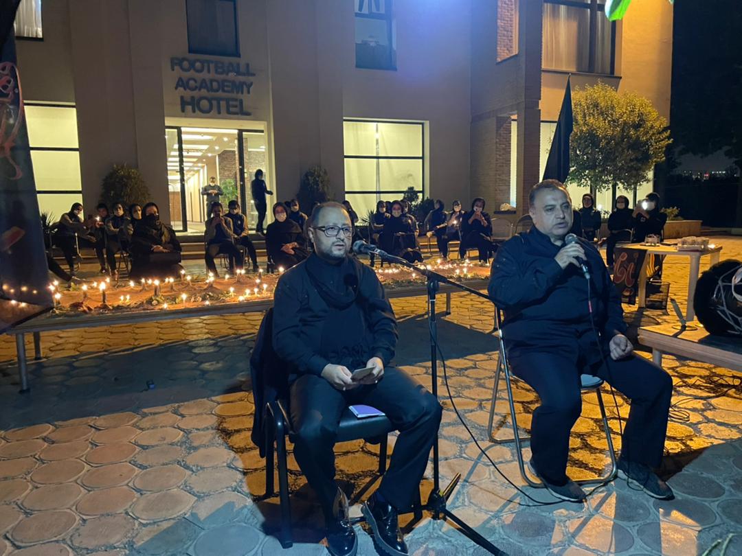 مراسم شام غریبان در اردوی تیم ملی بانوان برگزار شد