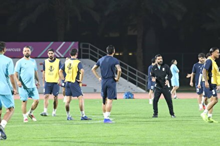 تصاویری از تمرین تیم ملی امید