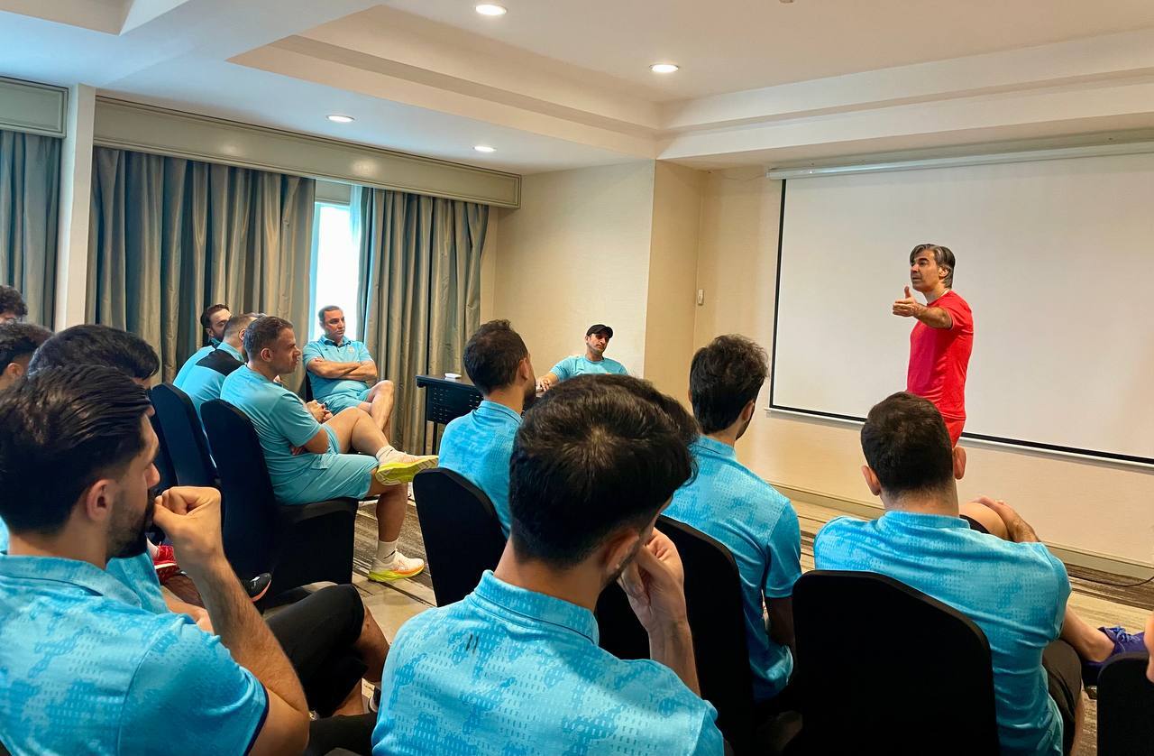 برگزاری جلسه فنی تیم ملی فوتسال در روز بازی با افغانستان