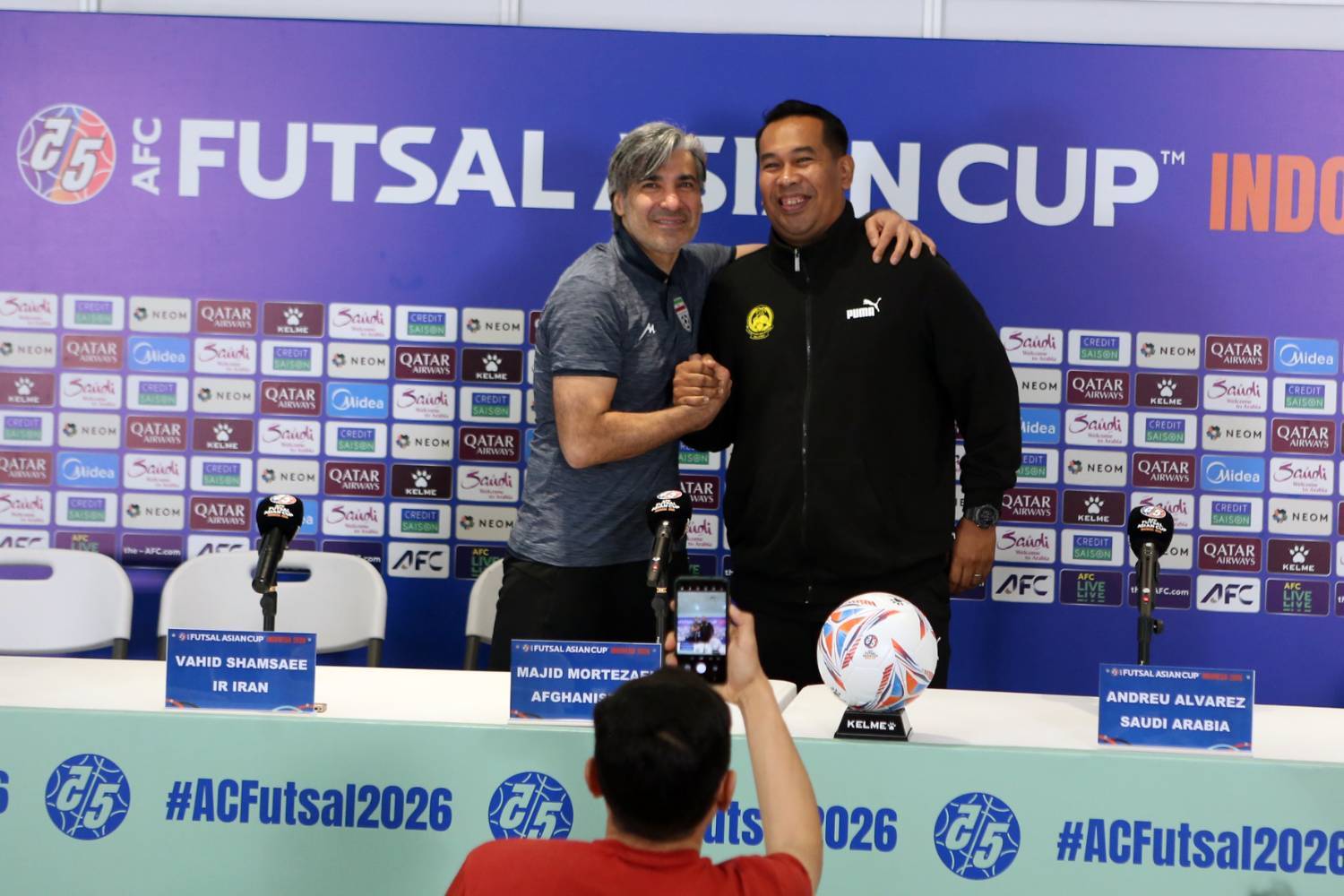 انتقاد شمسایی و پلازا از شرایط برگزاری جام ملت‌های فوتسال آسیا