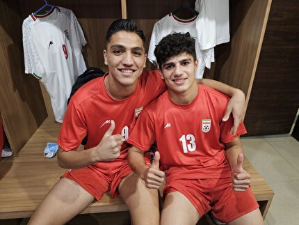 لحظاتی با ملی‌پوشان نوجوان پیش از بازی با چین تایپه