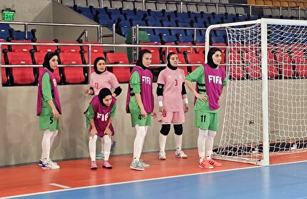 گزارش تصویری از تمرین تیم ملی فوتسال بانوان