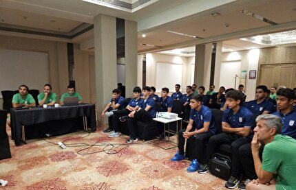 برگزاری آخرین جلسه تیم ملی نوجوانان پیش از بازی با هند